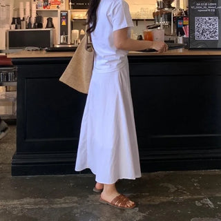 Gentle Summer Flare Long Skirt