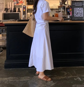 Gentle Summer Flare Long Skirt