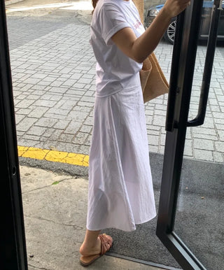 Gentle Summer Flare Long Skirt