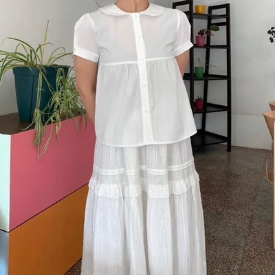 Peter Pan Collar Avant Blouse