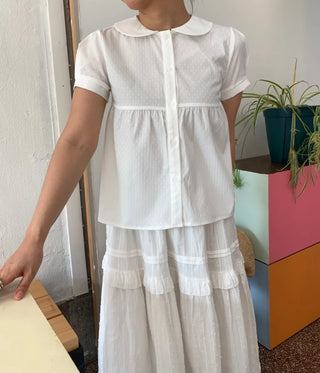 Peter Pan Collar Avant Blouse