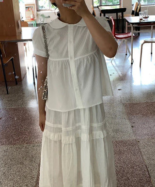 Peter Pan Collar Avant Blouse