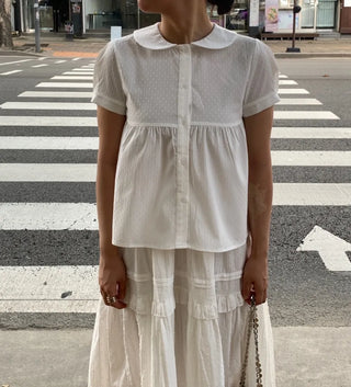 Peter Pan Collar Avant Blouse