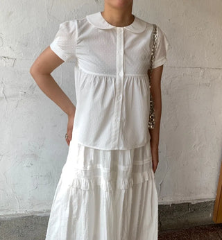 Peter Pan Collar Avant Blouse