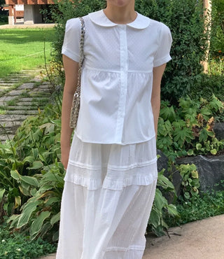 Peter Pan Collar Avant Blouse