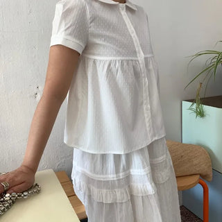 Peter Pan Collar Avant Blouse