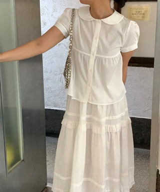 Peter Pan Collar Avant Blouse