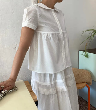 Peter Pan Collar Avant Blouse