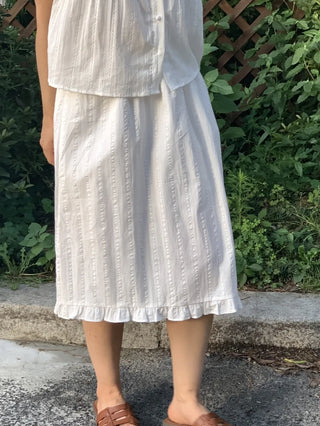 Romantic Button Punching Blouse