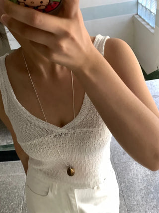 V-neck Summer Sleeveless Knit