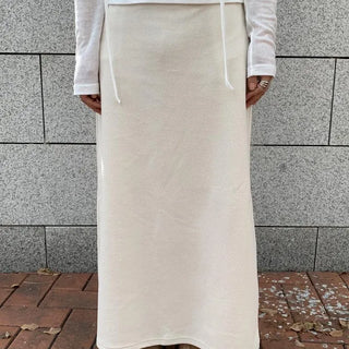 Brushed H-Line Maxi Long Skirt