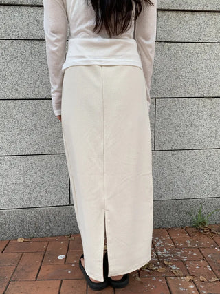 Brushed H-Line Maxi Long Skirt