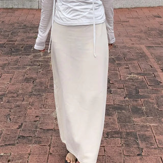 Brushed H-Line Maxi Long Skirt