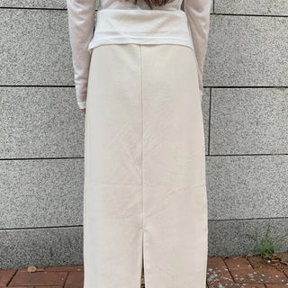 Brushed H-Line Maxi Long Skirt