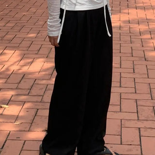 Two-Button Pintuck Office Slacks