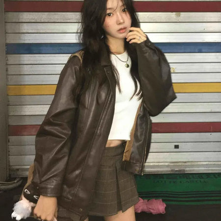 Check Pleated Mini Skirt
