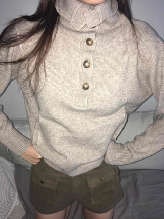 Hip Pocket Wool/Wool Turtleneck Knit