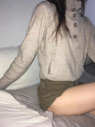 Hip Pocket Wool/Wool Turtleneck Knit