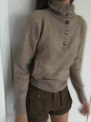 Hip Pocket Wool/Wool Turtleneck Knit