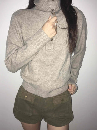 Hip Pocket Wool/Wool Turtleneck Knit