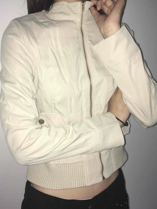 High-neck Mandarin Collar Zip-up Jacket