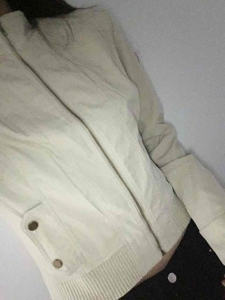 High-neck Mandarin Collar Zip-up Jacket