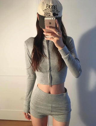 Street Training Plain Hoodie Tracksuit Set