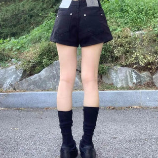 Daily Studded Plain Skinny Shorts