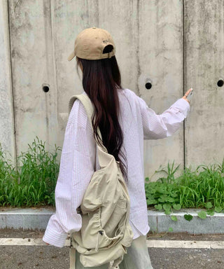 Minimal Loose Fit Striped Shirt
