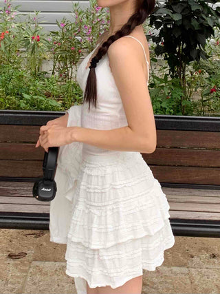 Basic Crop Lace Knit Plain Sleeveless