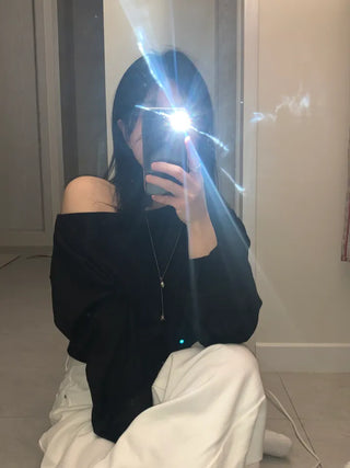 Dasha Boat Crop Sweatshirt
