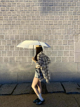 Solid Loose Fit Check Shirt
