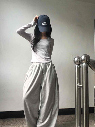 Breeze See-through Lettering Long Sleeve T-shirt