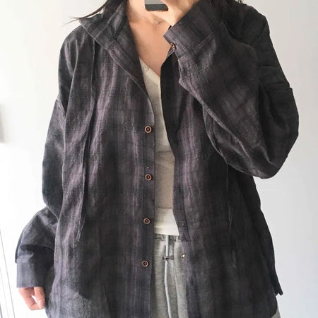 Daily Plaid Hoodie
