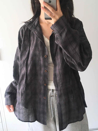 Daily Plaid Hoodie