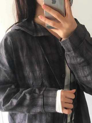 Daily Plaid Hoodie