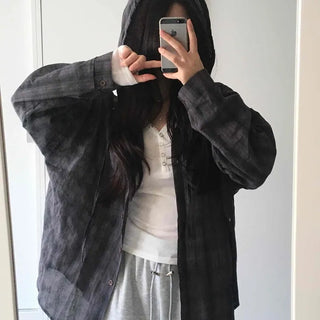 Daily Plaid Hoodie