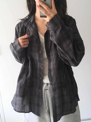Daily Plaid Hoodie