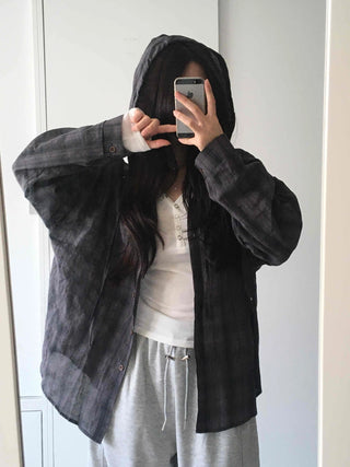 Daily Plaid Hoodie