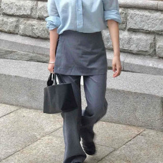 Natural Skirt Pants Spring/Autumn Slacks