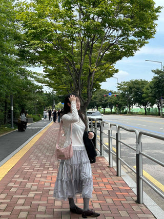 Autumn Knot Chiffon Long Sleeve