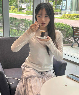 Autumn Knot Chiffon Long Sleeve
