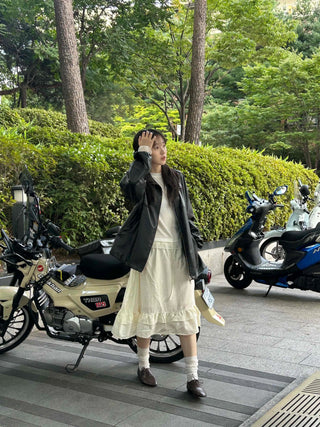 Autumn Knot Chiffon Long Sleeve