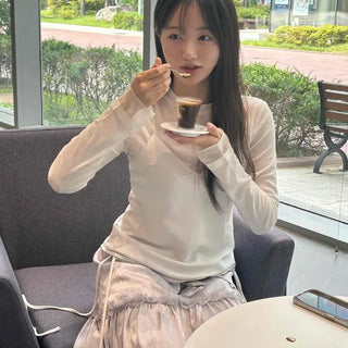 Autumn Knot Chiffon Long Sleeve