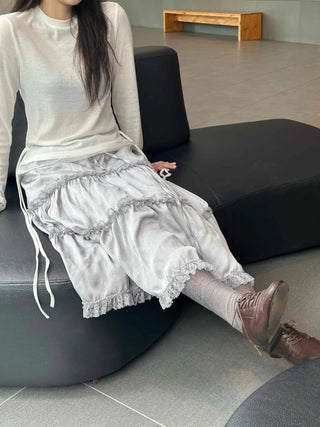 Autumn Knot Chiffon Long Sleeve