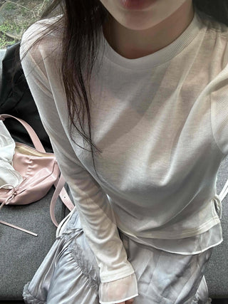 Autumn Knot Chiffon Long Sleeve