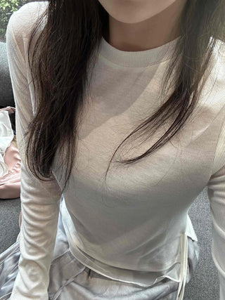 Autumn Knot Chiffon Long Sleeve
