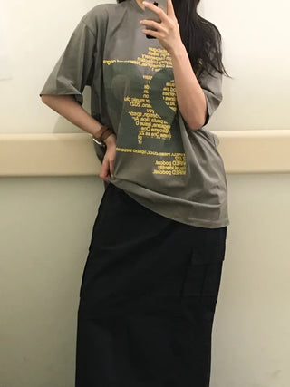 Jael Twelve Lettering Short Sleeve T-shirt