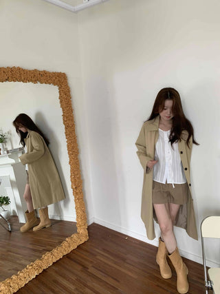 Basic Single Trench Long Coat
