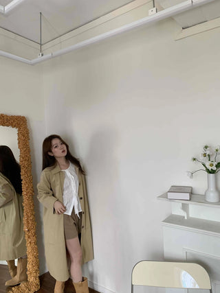 Basic Single Trench Long Coat